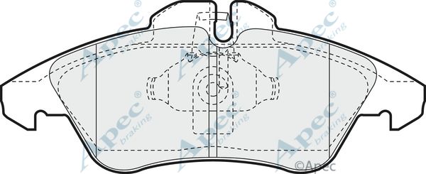 APEC BRAKING stabdžių trinkelių rinkinys, diskinis stabdys PAD921